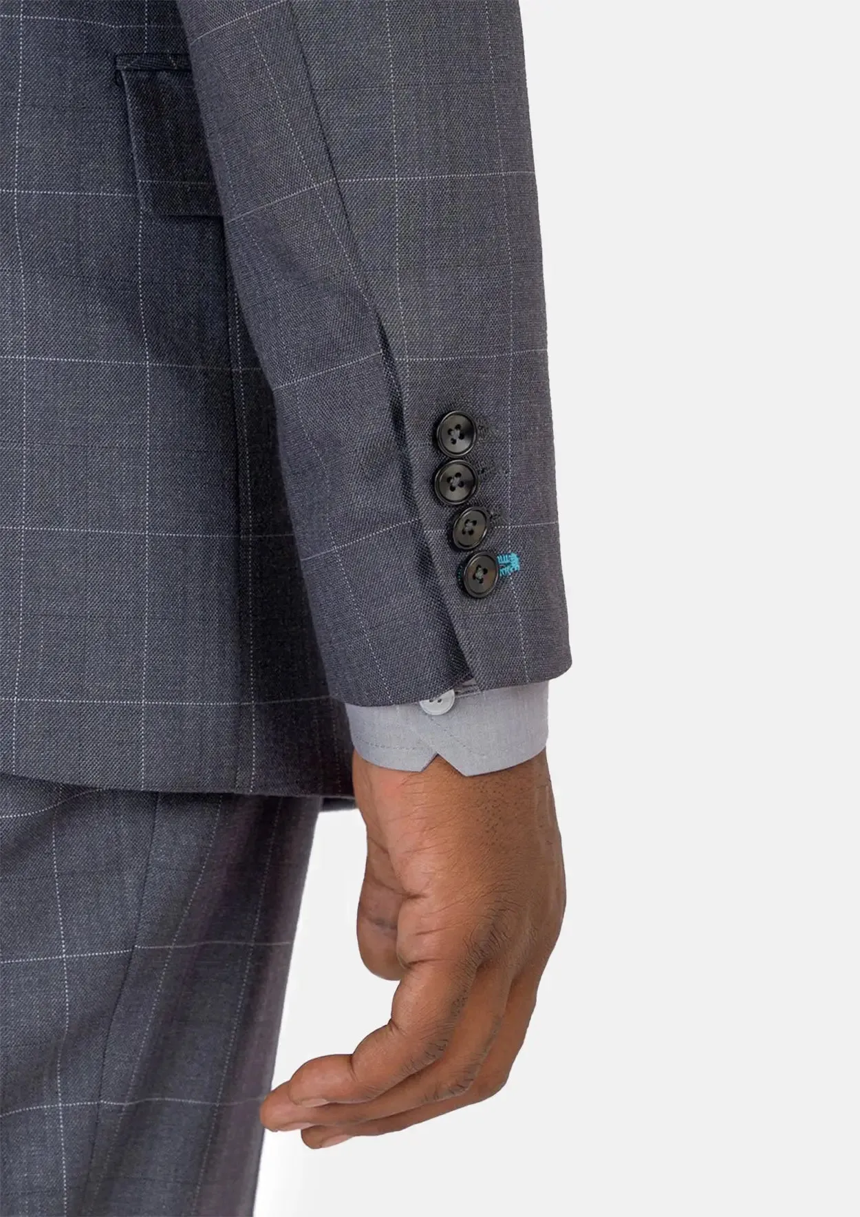 Waverly Dark Grey Windowpane Jacket