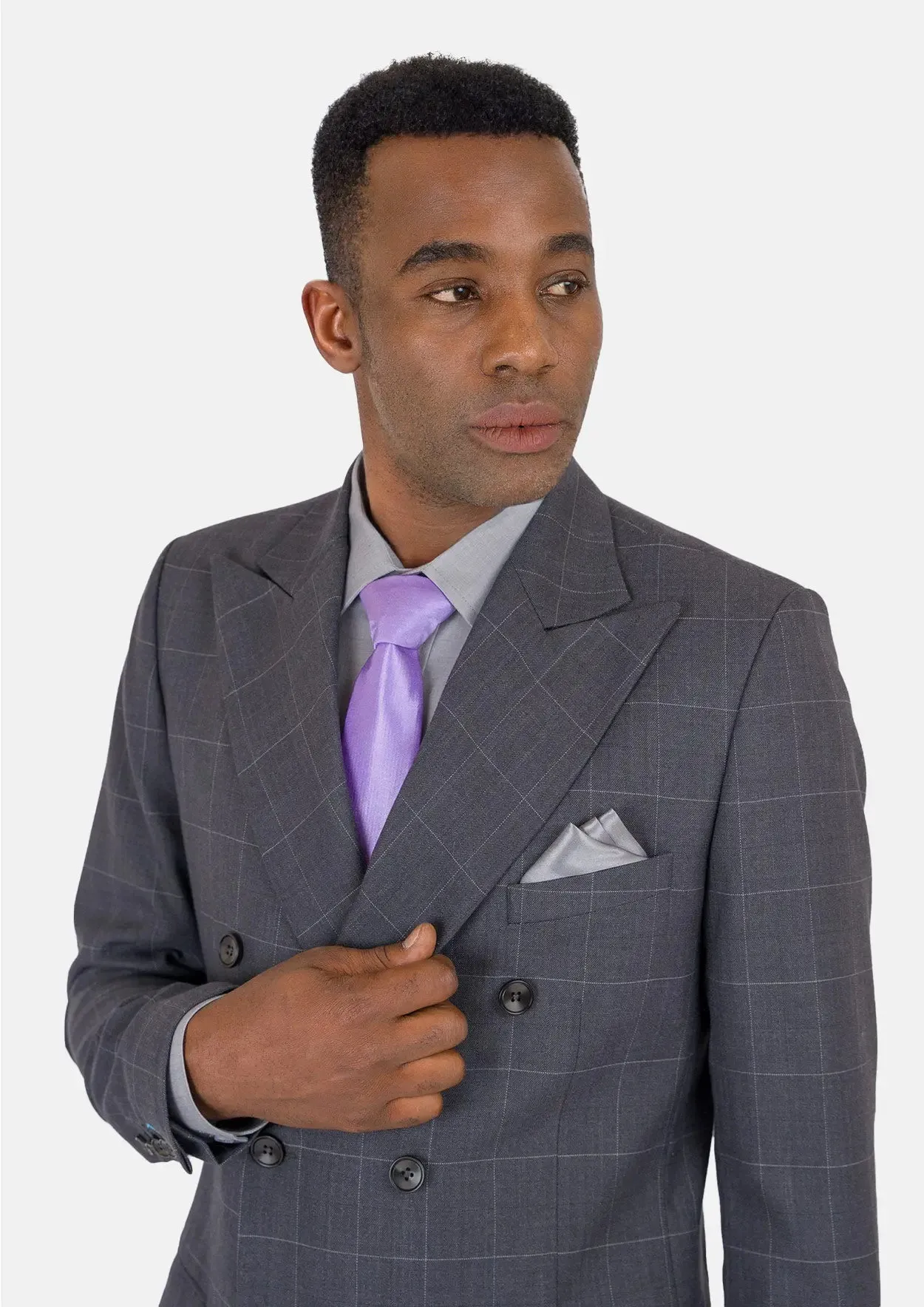 Waverly Dark Grey Windowpane Jacket