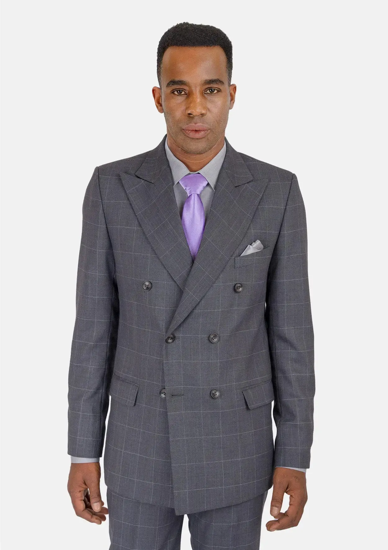Waverly Dark Grey Windowpane Jacket