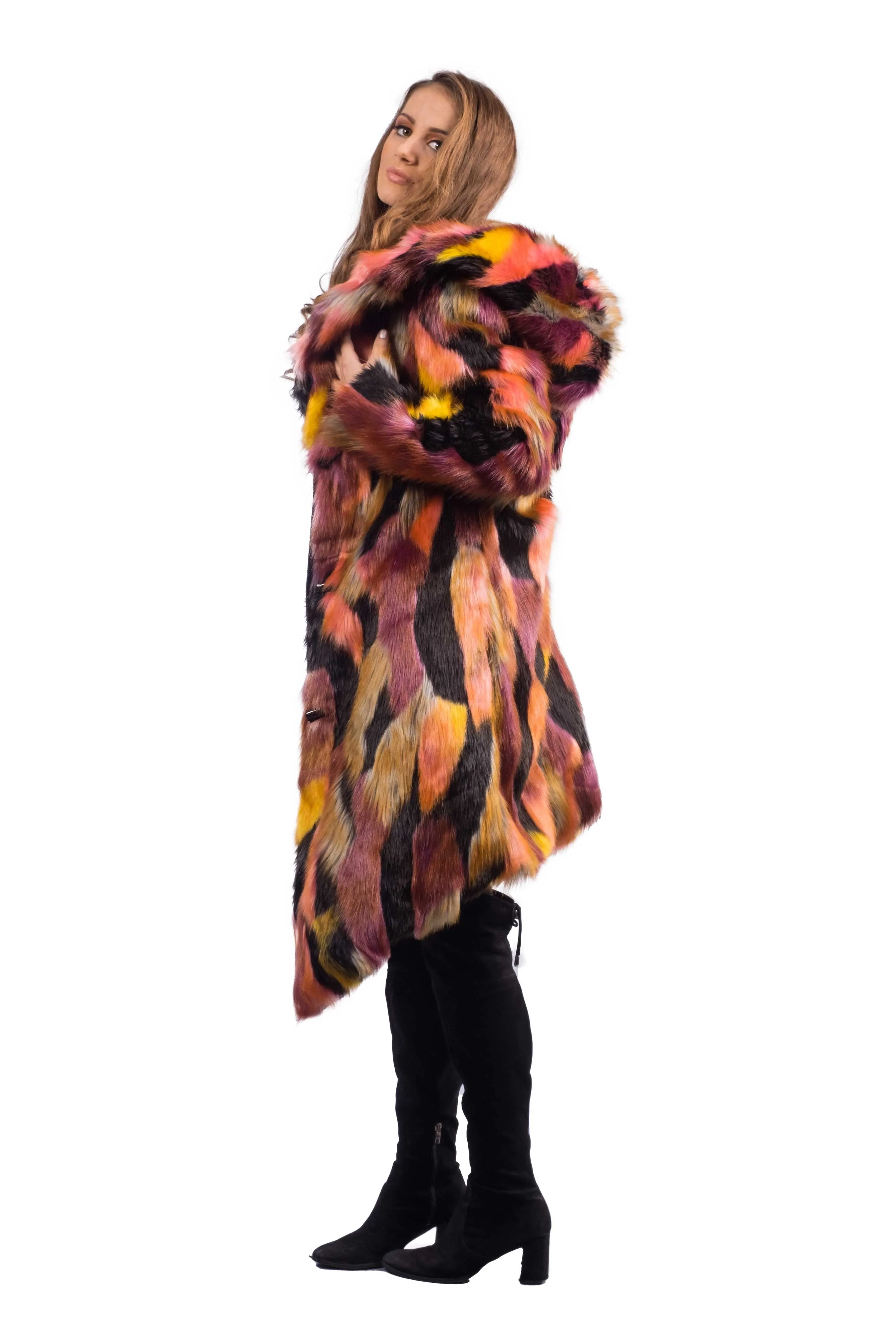 Women's Desert Warrior Coat in "Dark Acid"
